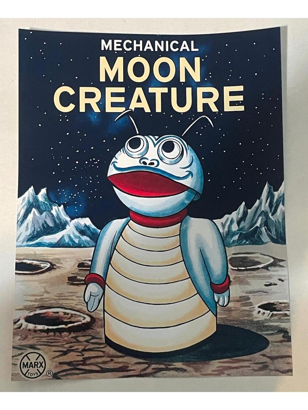 Marx Moon Creature PRINT Paper Poster Ad Promo 8.5”x11” 1968 Mechanical Tin Toy